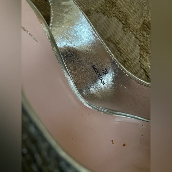 👸🏻Miss America gorgeous silver sparkly glitter platform heels! Worn 4x ✨in box - Picture 8 of 14